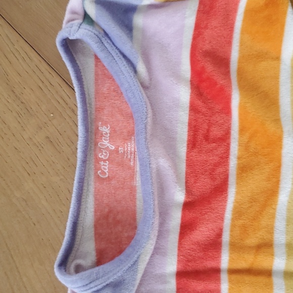 Rainbow fleece pjs - Picture 2 of 2